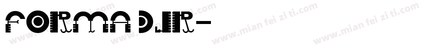 Forma DJR字体转换